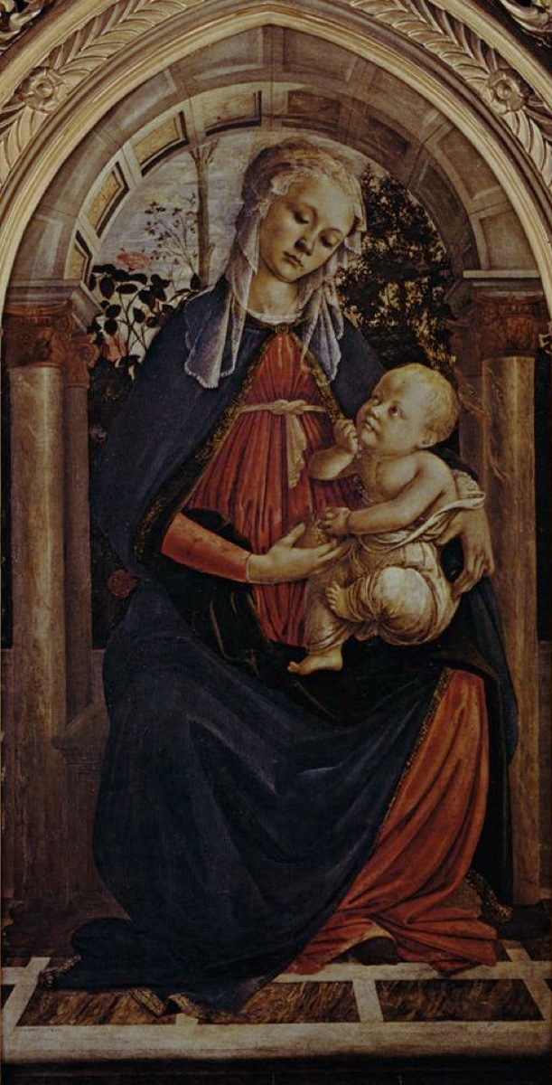La Madone à la Roseraie - Sandro Botticelli