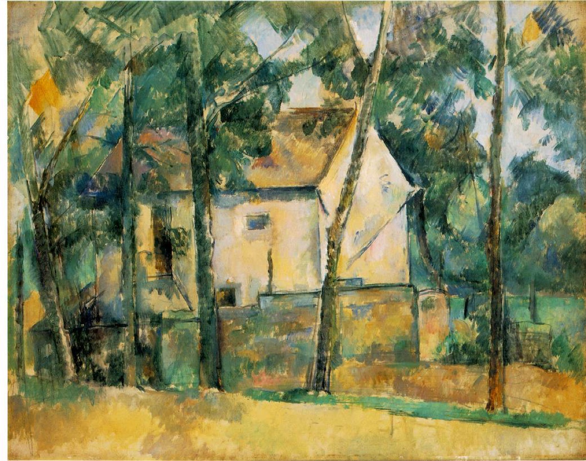 Maison et arbres - Paul Cézanne