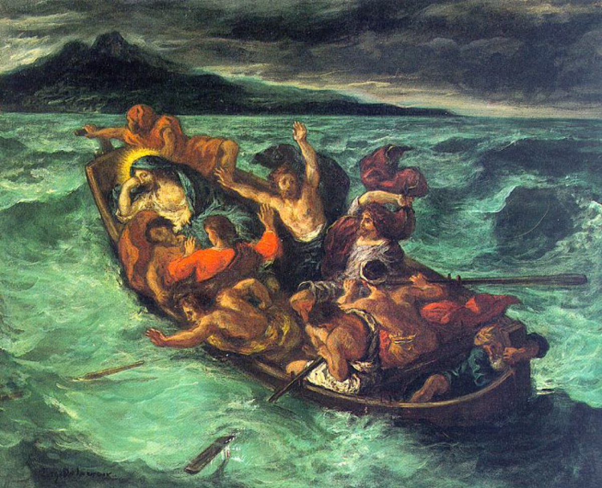 Christ sur le lac de Genesareth - Eugène Delacroix