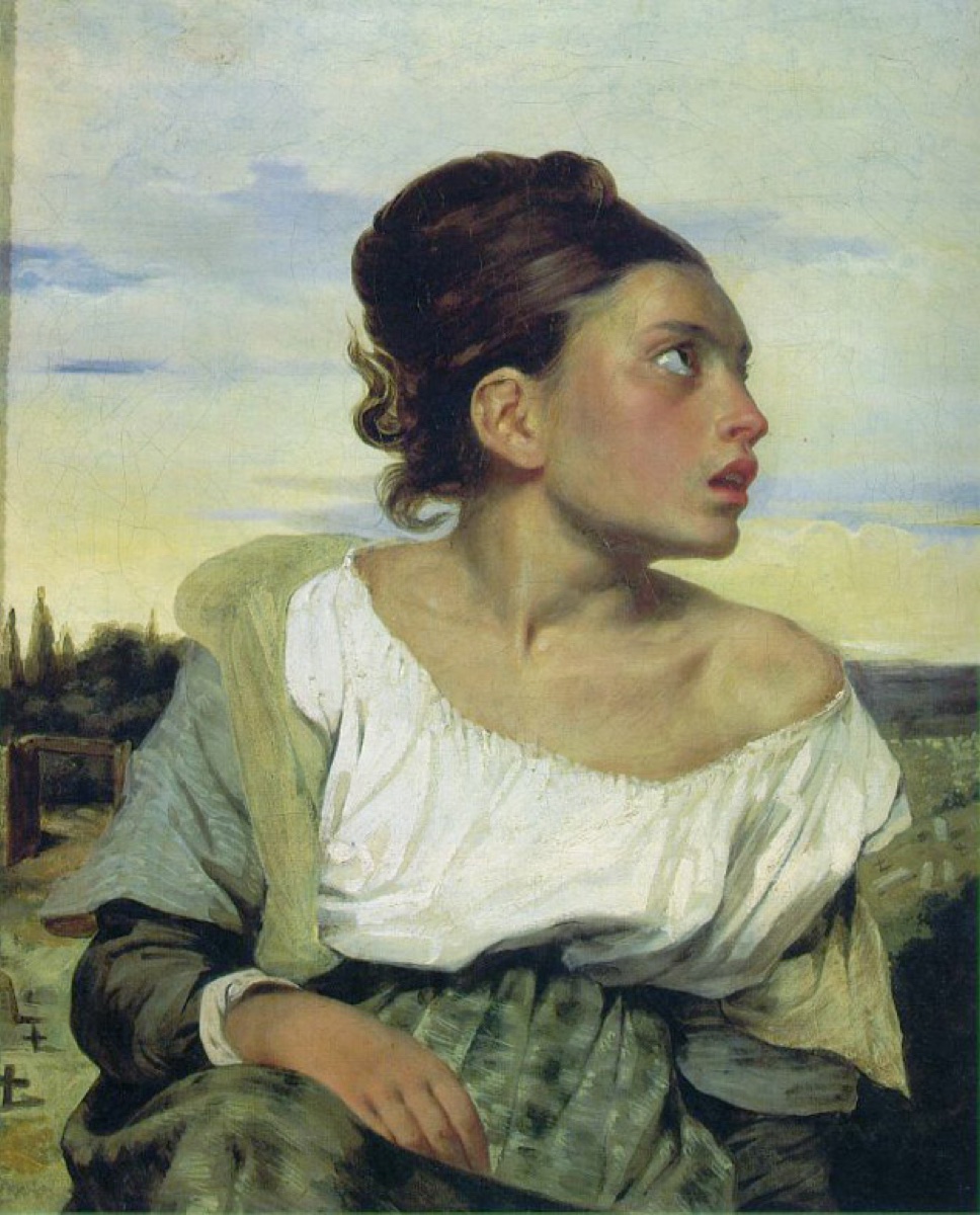 Orpheline au cimetière - Eugène Delacroix