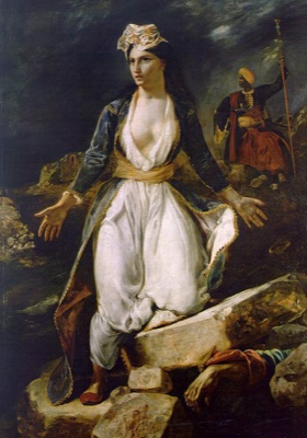 La Grèce sur les ruine de Missolonghi