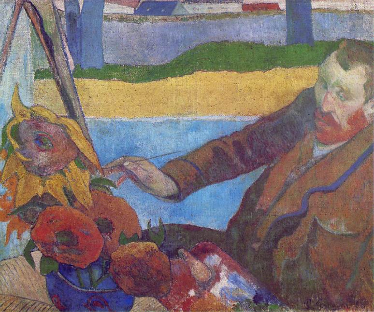 Van Gogh peignant des tournesols - Paul Gauguin