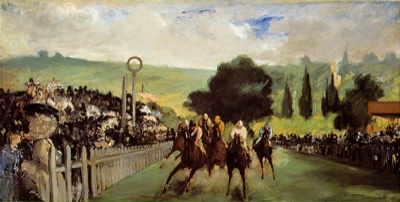 Champ de course près de Paris