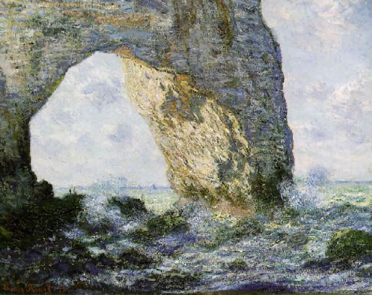 L'arche d'Etretat - Claude Monet