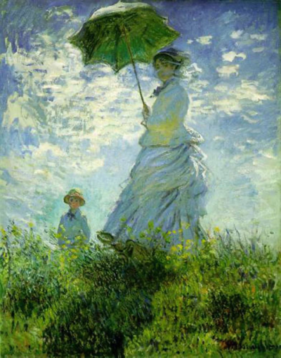 Femme à l'ombrelle - Claude Monet
