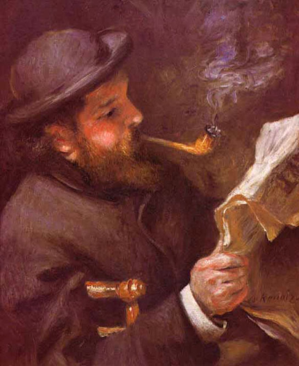 Claude Monet lisant - Pierre-Auguste Renoir