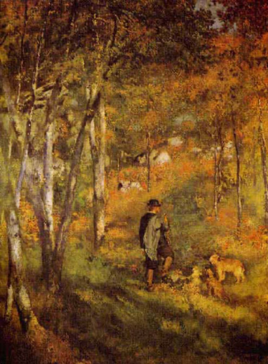 Jules le Coeur et ses chiens - Pierre-Auguste Renoir