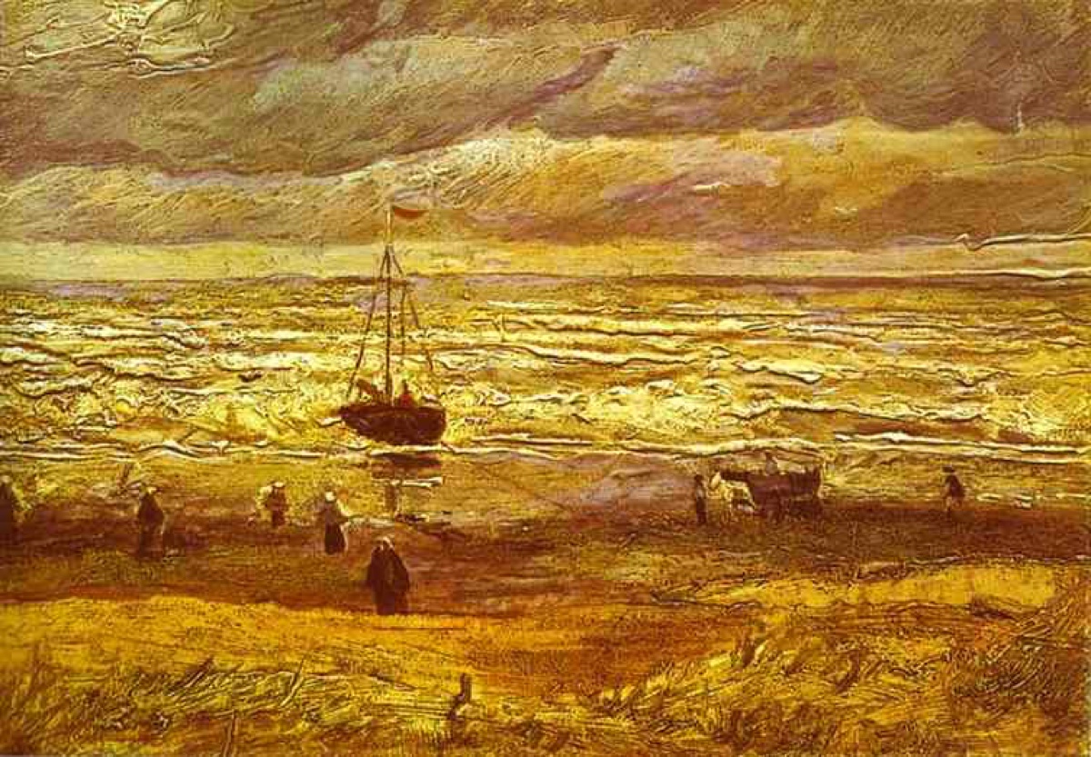 La plage de Schéveningue - Vincent Van Gogh