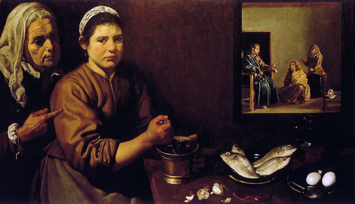 Christ dans la maison de Marthe et Marie - Diego Velazquez