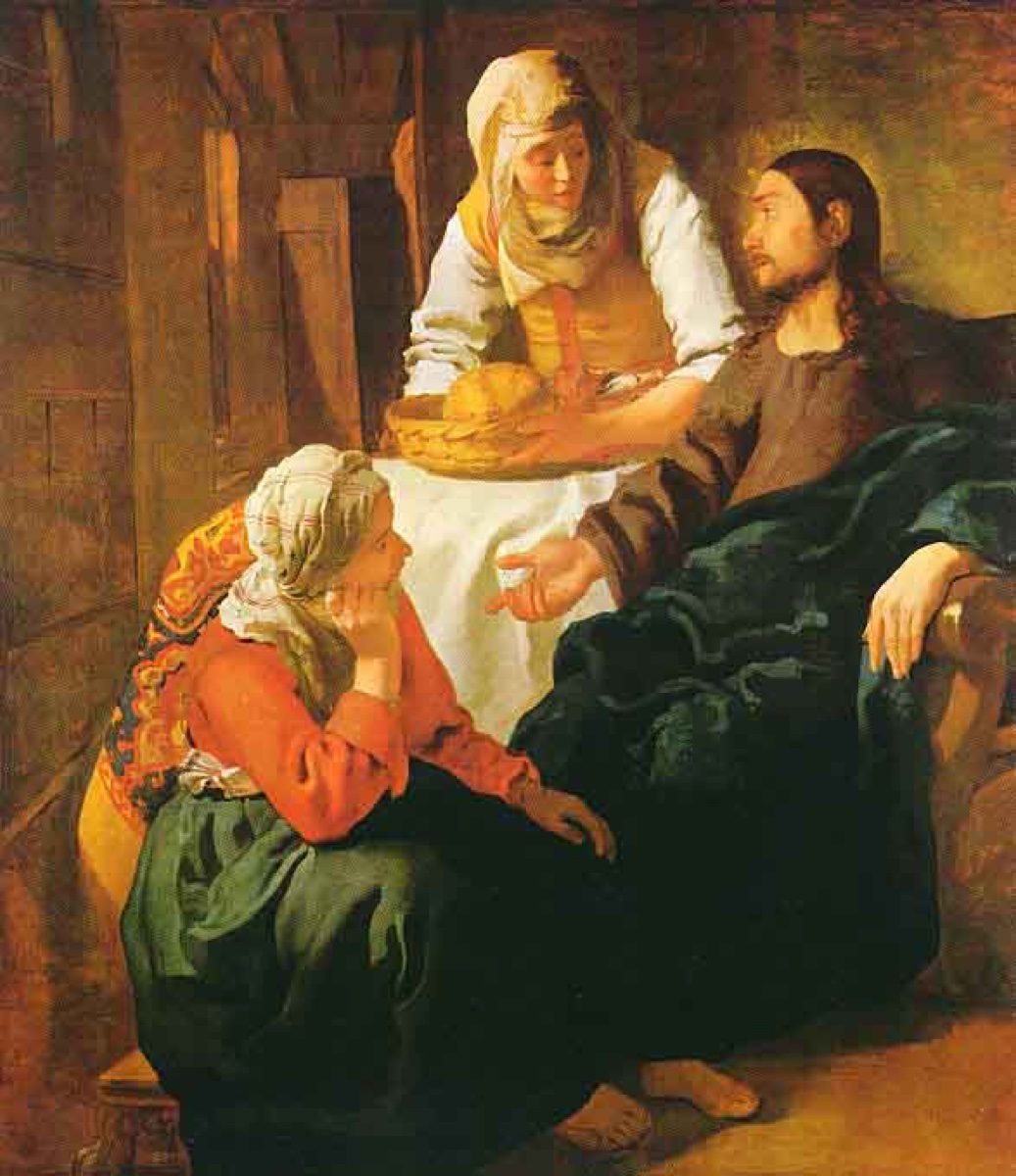 Le Christ dans la maison de Marthe et Marie - Jan Vermeer