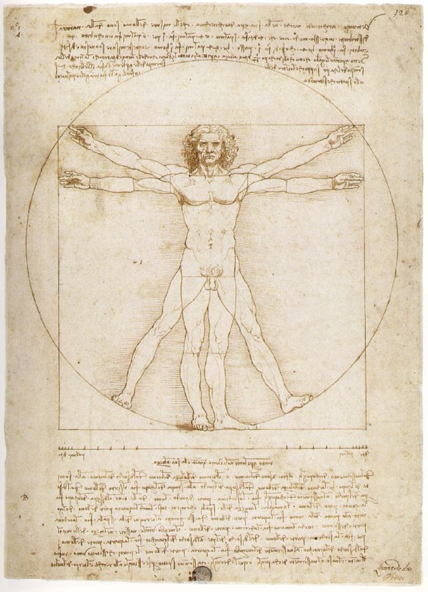 Etude des proportions, Vitruvius - Leonard De Vinci