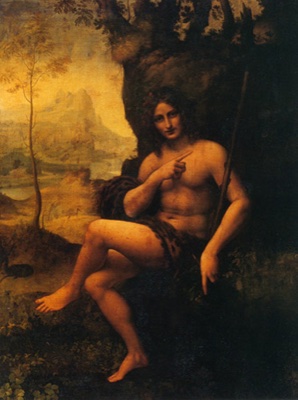 Saint Jean Baptiste sous les attributs de Bacchus